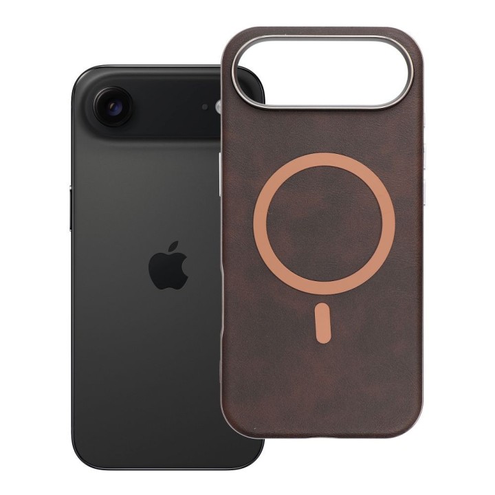 Case for iPhone 17 AIR Gentleman Mag Cover MagSafe compatible brown