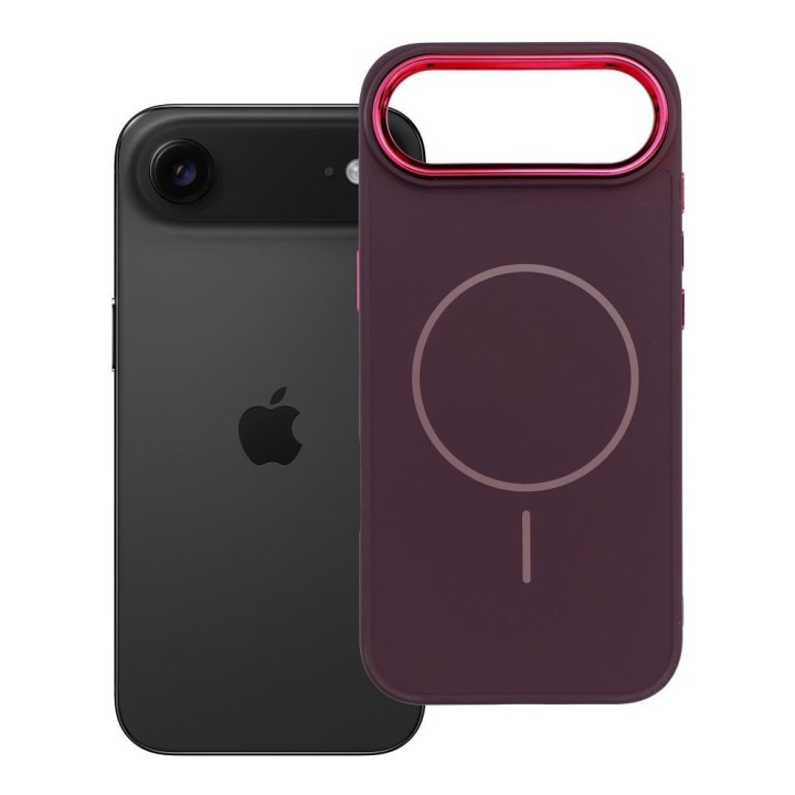 Чохол для iPhone 17 AIR Frame Mag Cover сумісний із MagSafe фіолетовий