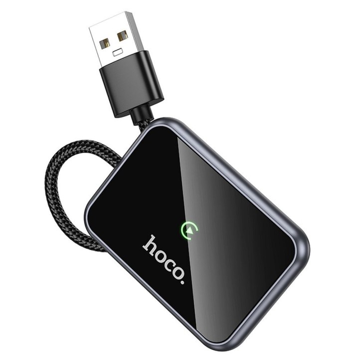 Bezprzewodowy adapter CarPlay Hoco USB A / USB C HU1 czarny