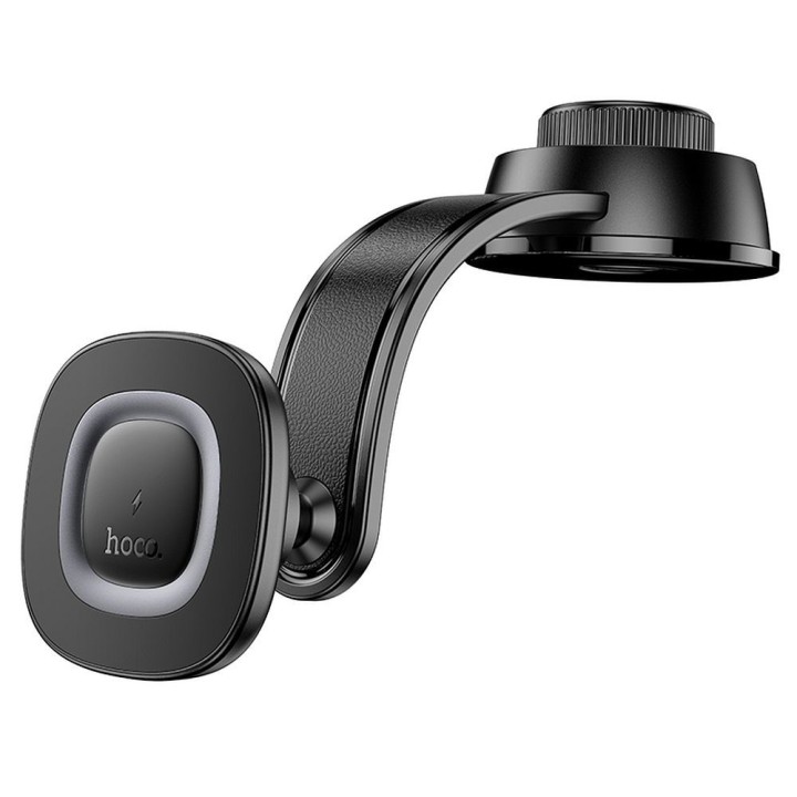 Car phone holder with wireless charging Hoco 15W for dashboard HW31 black