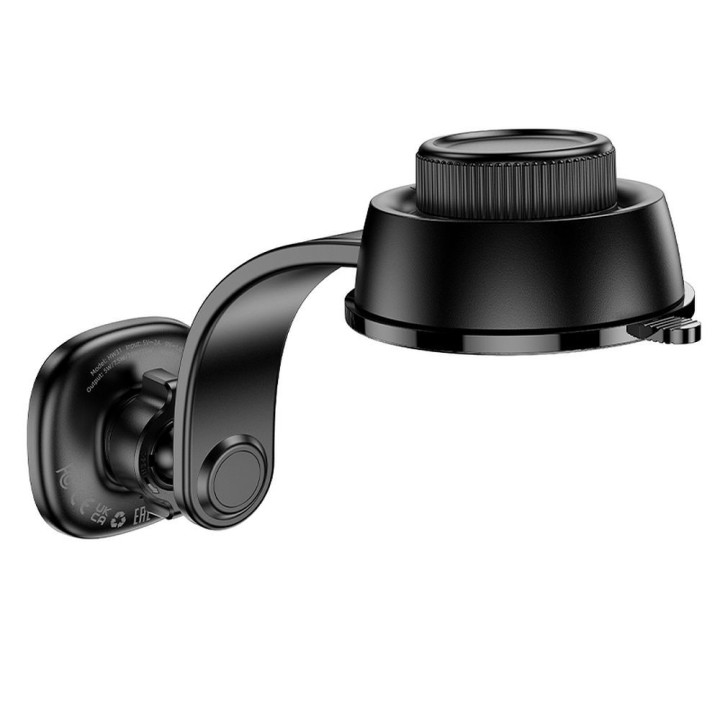 Car phone holder with wireless charging Hoco 15W for dashboard HW31 black
