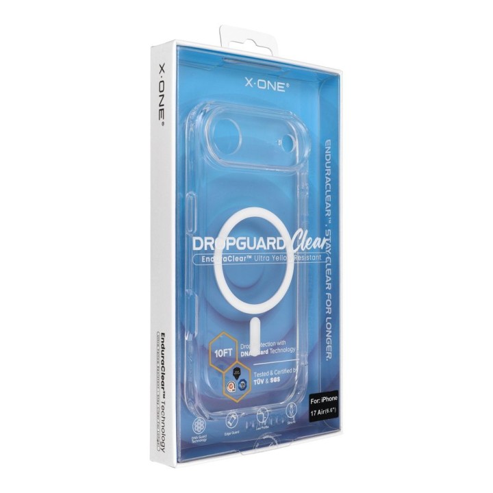 Чехол X-ONE Endura Clear Case (совместимый с MagSafe) - для Apple iPhone 17 Air прозрачный