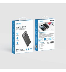 Bateria zewnętrzna (POWER BANK) VEGER L10S - 10 000mAh LCD Quick Charge PD 20W (W1105PD)