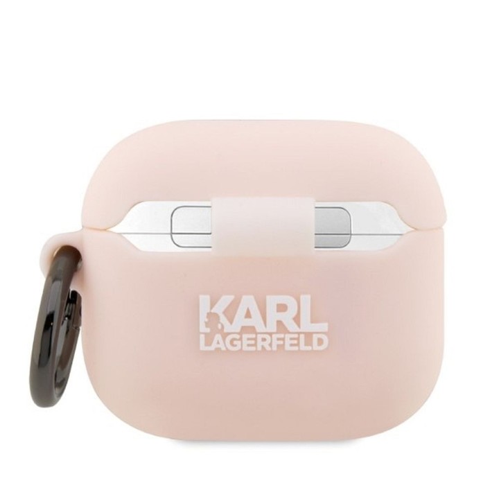 Чохол для навушників Karl Lagerfeld для Apple Airpods PRO (3D Sil NFT Karl) рожевий