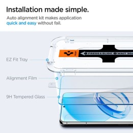 Szkło hartowane do Samsung S23 GLAS.TR"EZ FIT" 2-pack Spigen transparentne