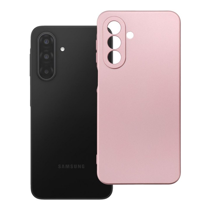 Чохол для Samsung A17 / A18 Metallic рожевий