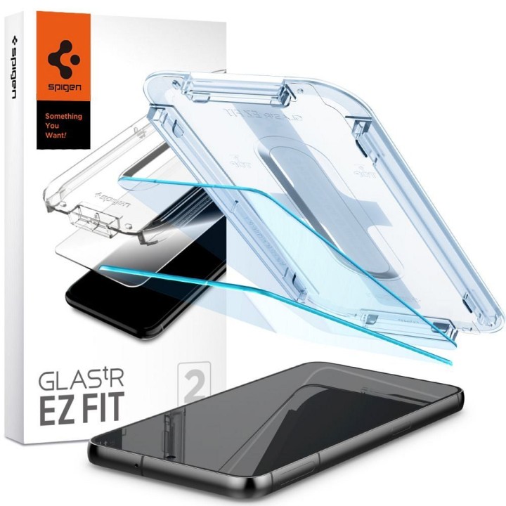 Tempered glass for Samsung S23 GLAS.TR"EZ FIT" 2-pack Spigen transparent
