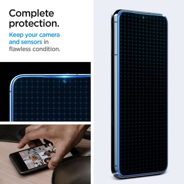Tempered glass for Samsung S23 GLAS.TR"EZ FIT" 2-pack Spigen transparent