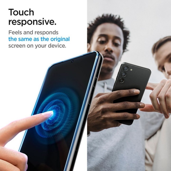 Закаленное стекло для Samsung S23 GLAS.TR"EZ FIT" 2-pack Spigen прозрачное
