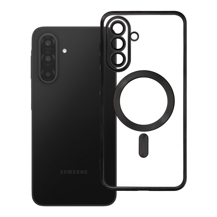 Чохол для Samsung A17 / A18 Electro Mag Cover сумісний із MagSafe чорний