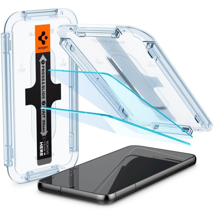 Загартоване скло для Samsung S23 GLAS.TR"EZ FIT" 2-pack Spigen прозоре