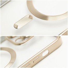 Case for Samsung A17 / A18 Electro Mag Cover compatible with MagSafe gold