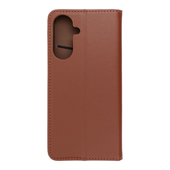 Etui z klapką na Samsung A17 Smart Pro Book skórzane brązowe