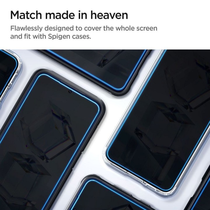 Tempered glass for Samsung S23 GLAS.TR"EZ FIT" 2-pack Spigen transparent