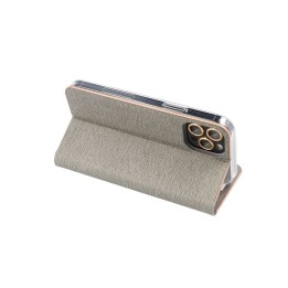 Flip case for Samsung A17 Luna Book Gold silver