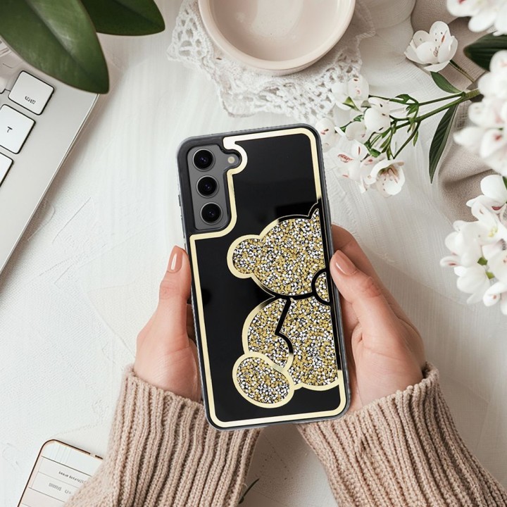 Case for Samsung A17 / A18 Teddy Bear gold