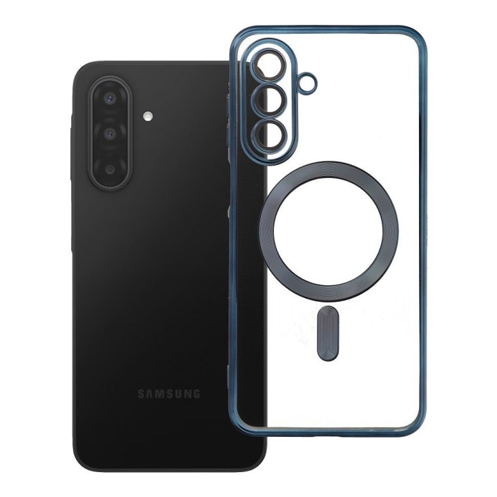 Etui na Samsung A17 / A18 Electro Mag Cover zgodne z MagSafe tytanowo niebieskie