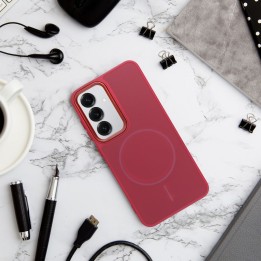 Case for Samsung A17 / A18 Frame Mag Cover MagSafe compatible magenta