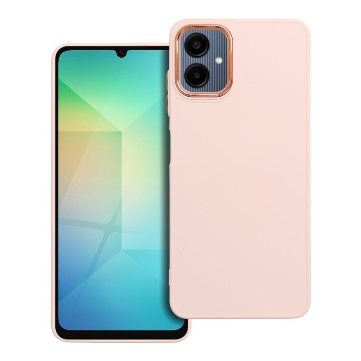 Чехол для Samsung A06 Frame пудрово-розовый