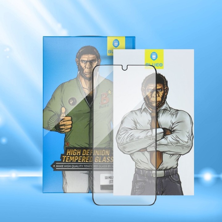 Szkło Hartowane 5D do iPhone 17 Mr. Monkey Glass (Anti-Static Strong HD) czarne