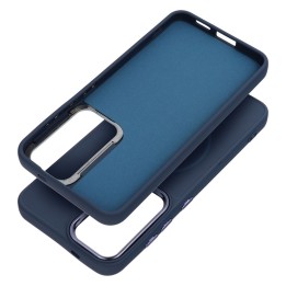 Чехол для Samsung A07 / A08 Frame Mag Cover совместимый с MagSafe темно-синий