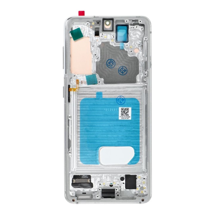 LCD дисплей для SAMSUNG S21 5G White SOFT OLED с рамка