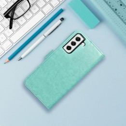 Flip case for Samsung A14 4G / A14 5G Mezzo Book tree green