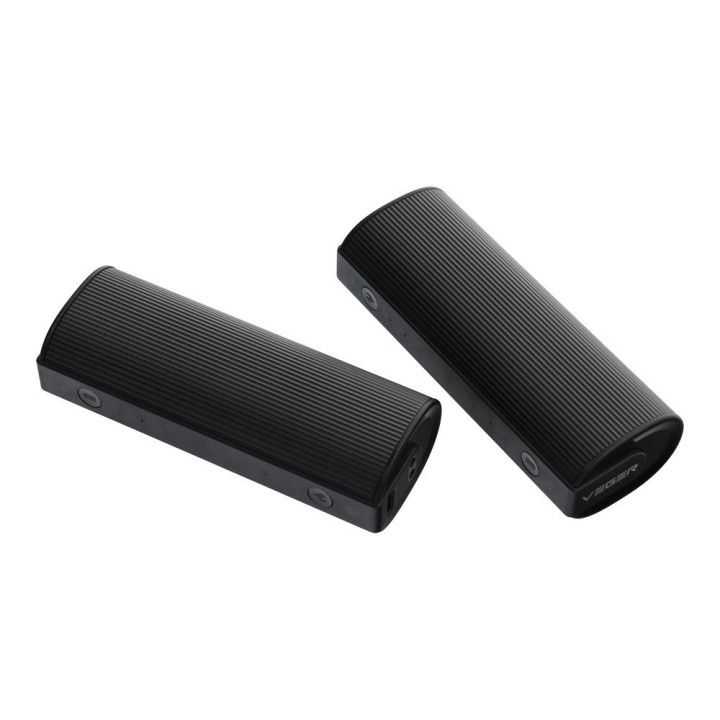 Powerbank Veger (W0587) 2,4A 2 szt 2 x 5000 mAh z podgrzewaczem do rąk czarno srebrny