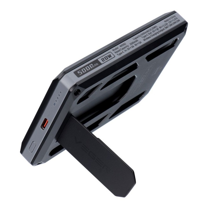 Повербанк Veger Wallet Tracker W0582 MFi PD 20W 5000 mAh чорний
