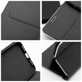 Flip case for Samsung S25 FE Luna Book Carbon black
