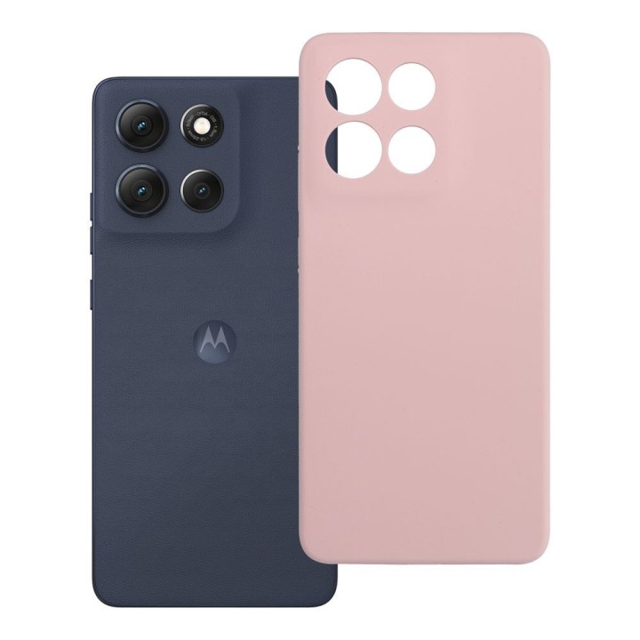 Etui na Motorola G86 5G Silicone 2mm (camera protection) pudrowy róż
