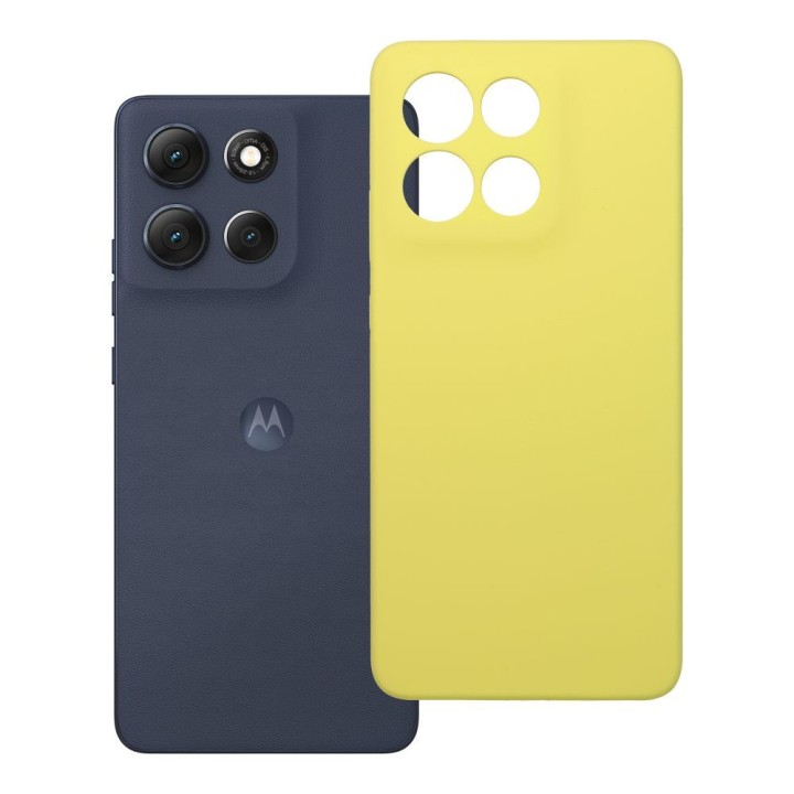 Etui na Motorola G86 5G Silicone 2mm (camera protection) zółte