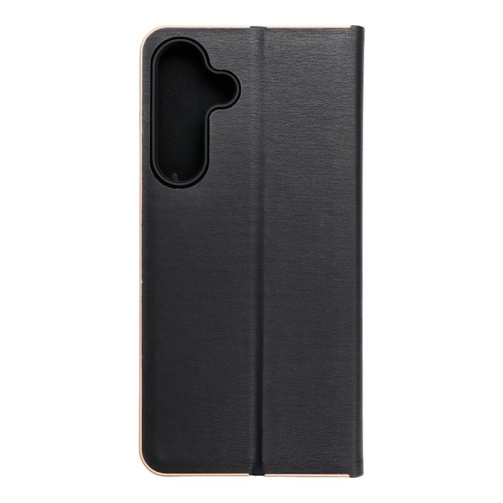 Чохол з клапаном для Samsung S25 FE Luna Book Gold чорний