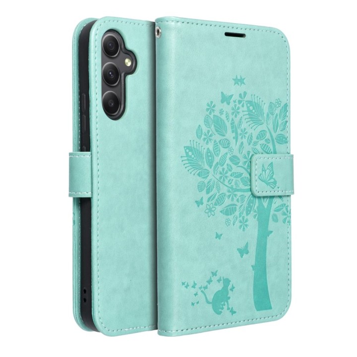 Flip case for Samsung A34 5G Mezzo Book tree green