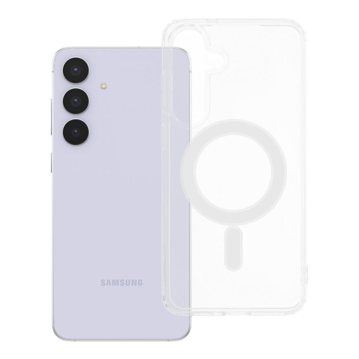 Etui na Samsung S26 FE / S25 FE Clear Mag Cover (Str) zgodne z MagSafe transparentne