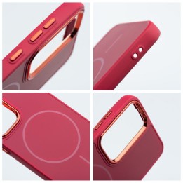 Чехол для Samsung S25 FE Frame Mag Cover совместимый с MagSafe magenta