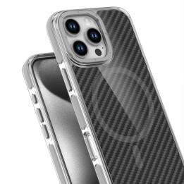 Etui na iPhone 17 Fiber zgodne z MagSafe szare