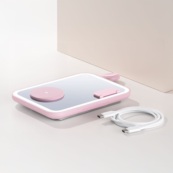 Forcell F-ENERGY Mag Mirror 3 in 1 15W wireless charger compatible with MagSafe / Apple Watch / Samsung Watch / Airpods