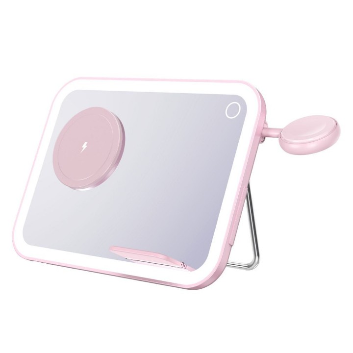 Forcell F-ENERGY Mag Mirror 3 in 1 15W ładowarka indukcyjna z kompatybilna z MagSafe / Apple Watch / Samsung Watch / Airpods