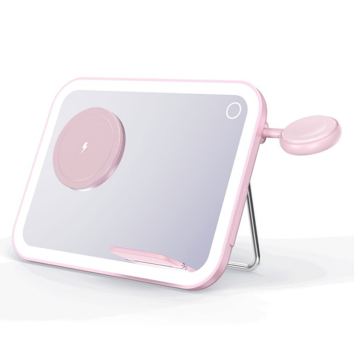 Forcell F-ENERGY Mag Mirror 3 in 1 15W ładowarka indukcyjna z kompatybilna z MagSafe / Apple Watch / Samsung Watch / Airpods