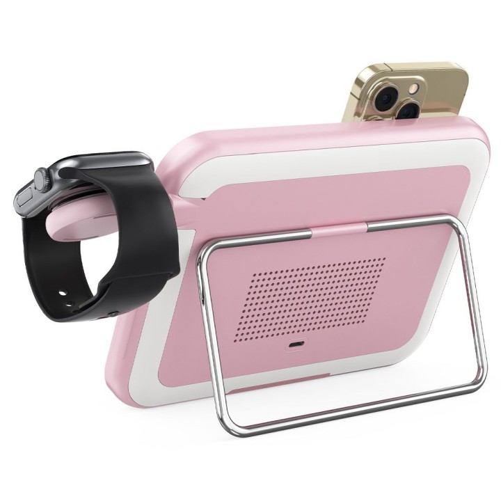 Forcell F-ENERGY Mag Mirror 3 in 1 15W wireless charger with compatible with Magsafe / Apple Watch / Samsung Watch / Airpods