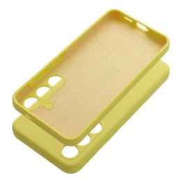 Etui na Samsung S25 FE Silicone 2mm (camera protection) zółte