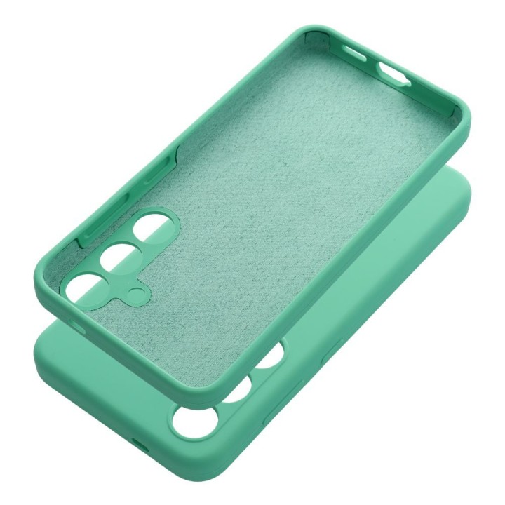 Etui na Samsung S25 FE Silicone 2mm (camera protection) miętowe