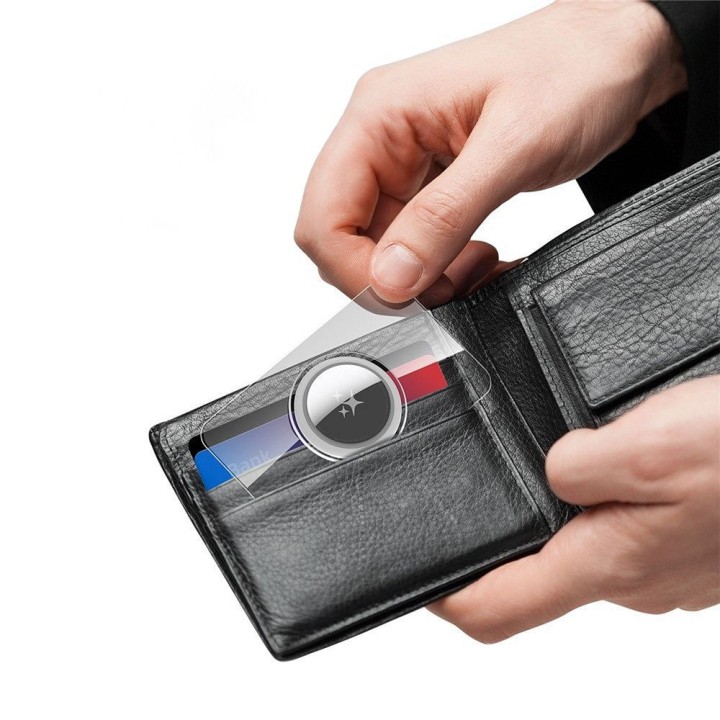 DUX DUCIS card-shaped protective case for AirTag 2 pcs transparent + black