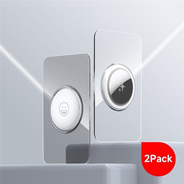 DUX DUCIS card-shaped protective case for AirTag 2 pcs transparent + black
