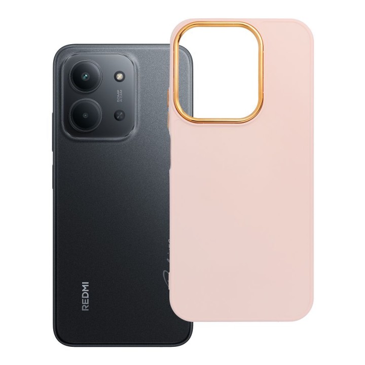 Чохол для Xiaomi Redmi 15C (173,16 x 81,07 x 8,2) Frame пудрово-рожевий