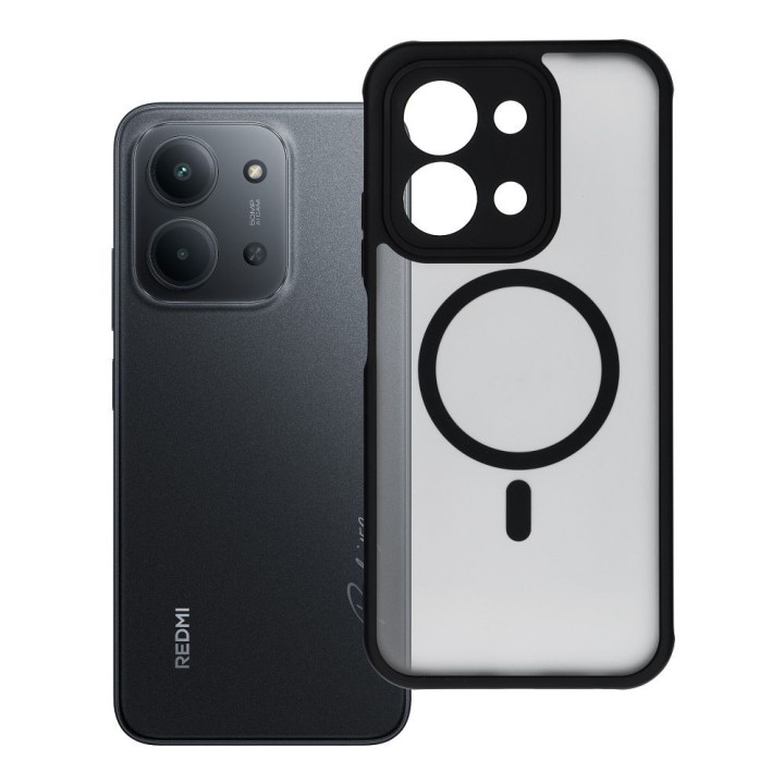 Чохол для Xiaomi Redmi 15C (173,16 x 81,07 x 8,2) Full Matte Mag Cover сумісний із MagSafe чорний