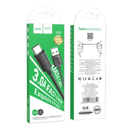 USB-A to USB-C cable Hoco 3A 1 m X88 black