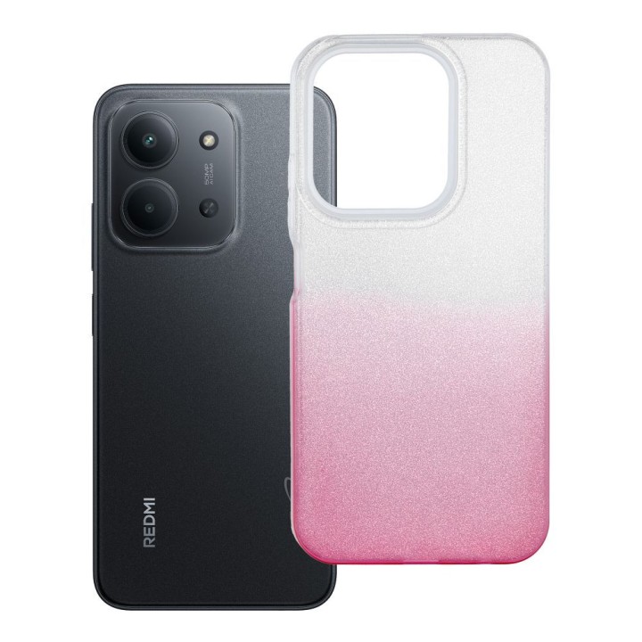 Etui na Xiaomi Redmi 15C (173,16 x 81,07 x 8,2) Shining transparentne różowe