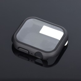 Чехол защитный со стеклом Bestsuit Flexible для Apple Watch series 7/8/9-45mm - графитовый